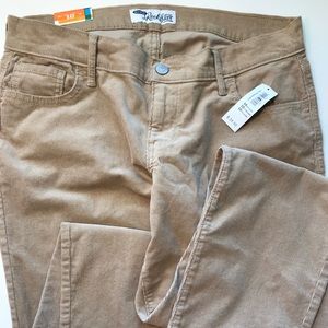 Rockstar skinny cords Tan Old Navy Size 10 NWT